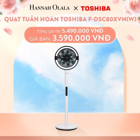  A887_DEAL 2: QUẠT TUẦN HOÀN TOSHIBA F-DSC80XVN(W) 