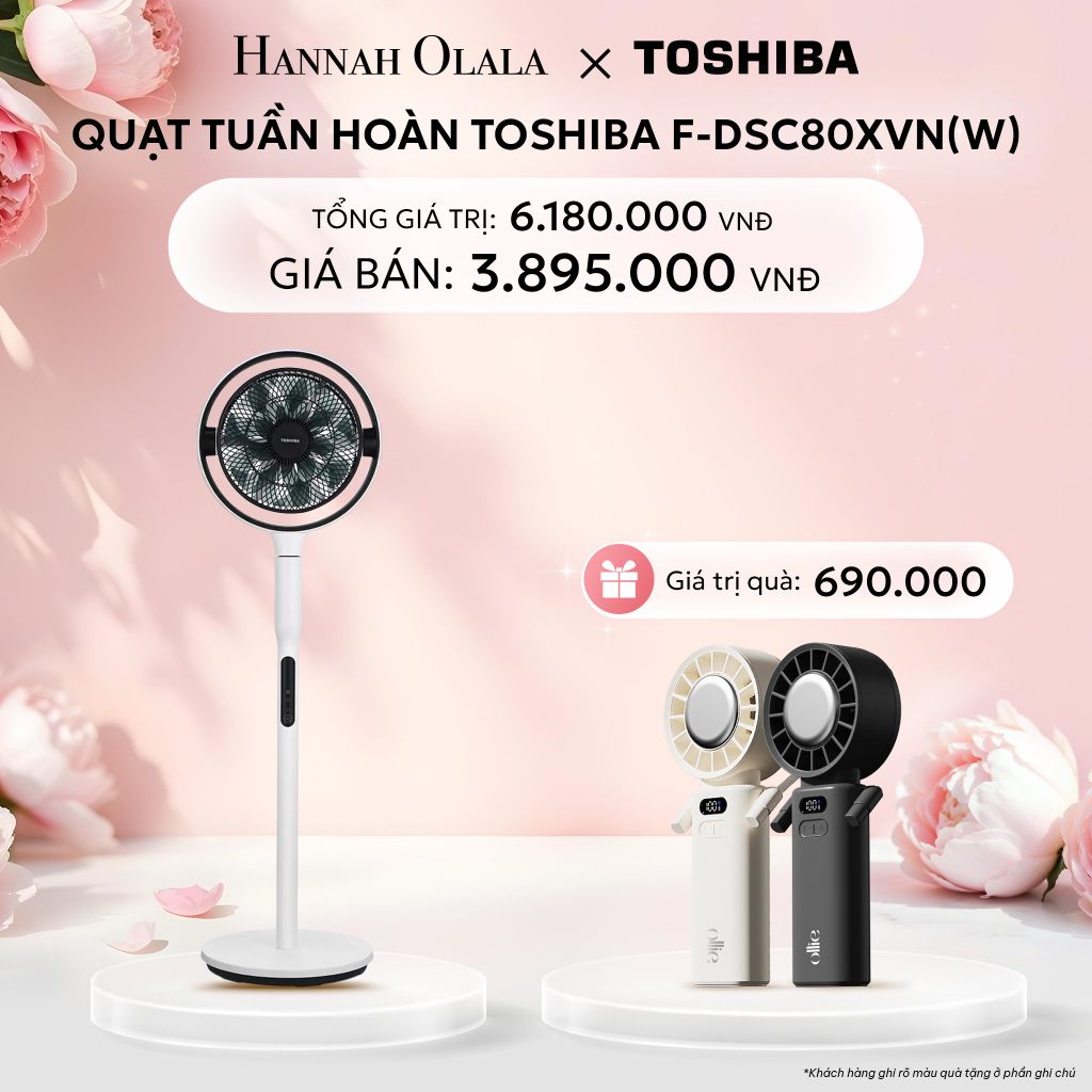  E87: DEAL 2: QUẠT TUẦN HOÀN TOSHIBA F-DSC80XVN(W) 