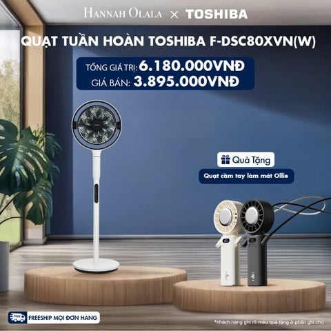  DEAL 2: QUẠT TUẦN HOÀN TOSHIBA F-DSC80XVN(W) 