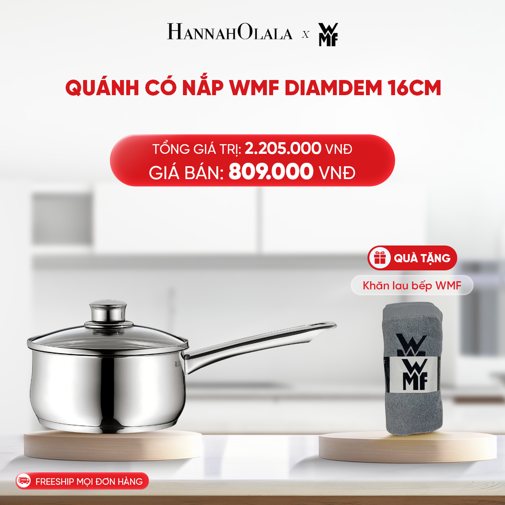  DEAL 7: QUÁNH CÓ NẮP WMF DIAMDEM 16CM 