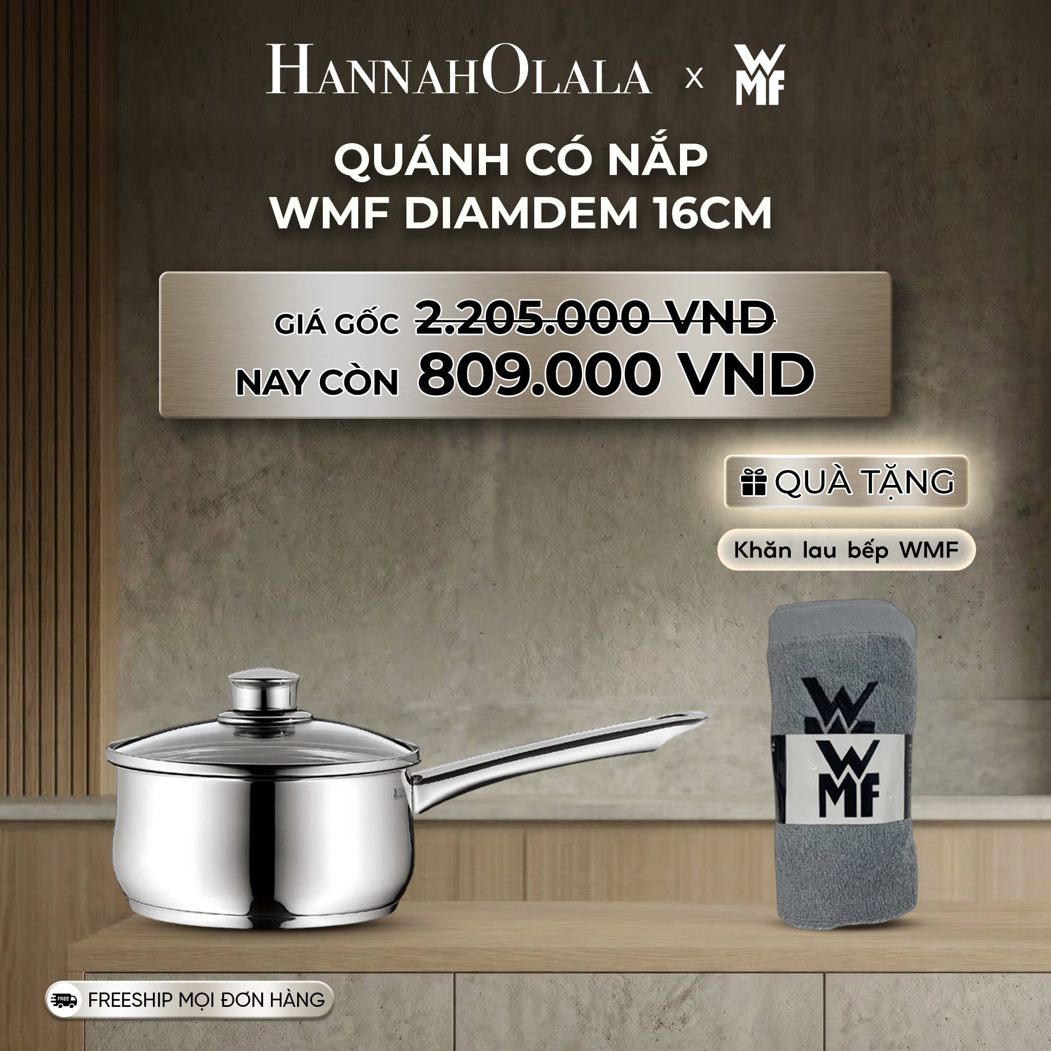 Nồi Quánh WMF DIAMDEM 16CM