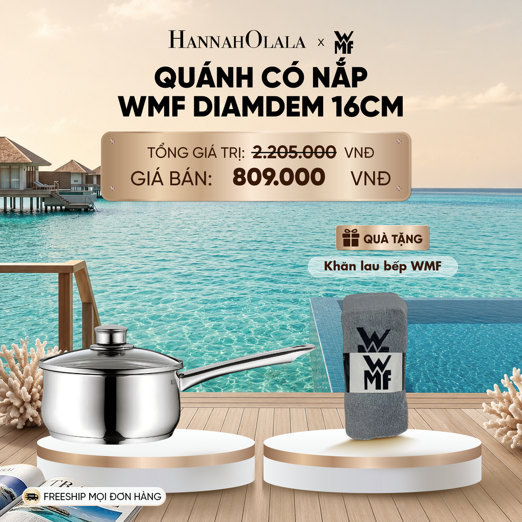  QUÁNH CÓ NẮP WMF DIAMDEM 16CM_ D677 