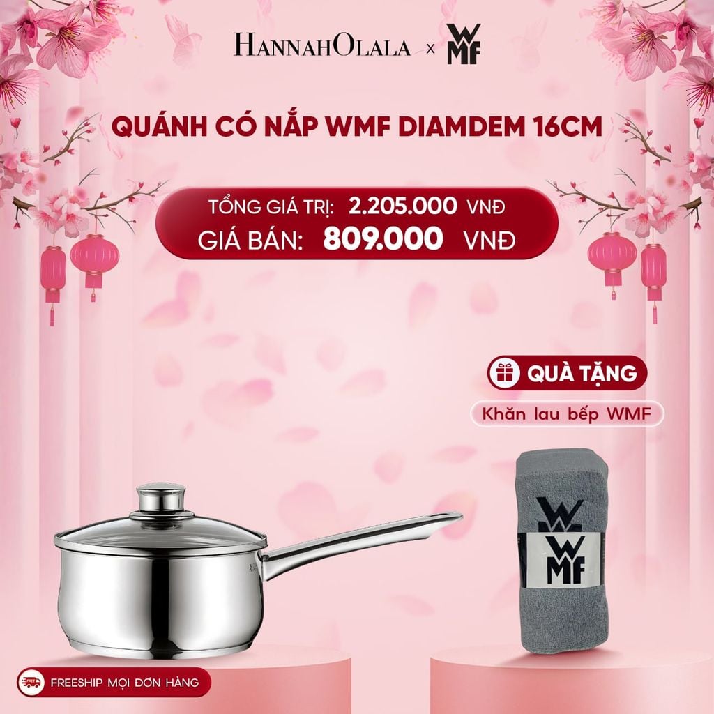  DEAL 7: QUÁNH CÓ NẮP WMF DIAMDEM 16CM 