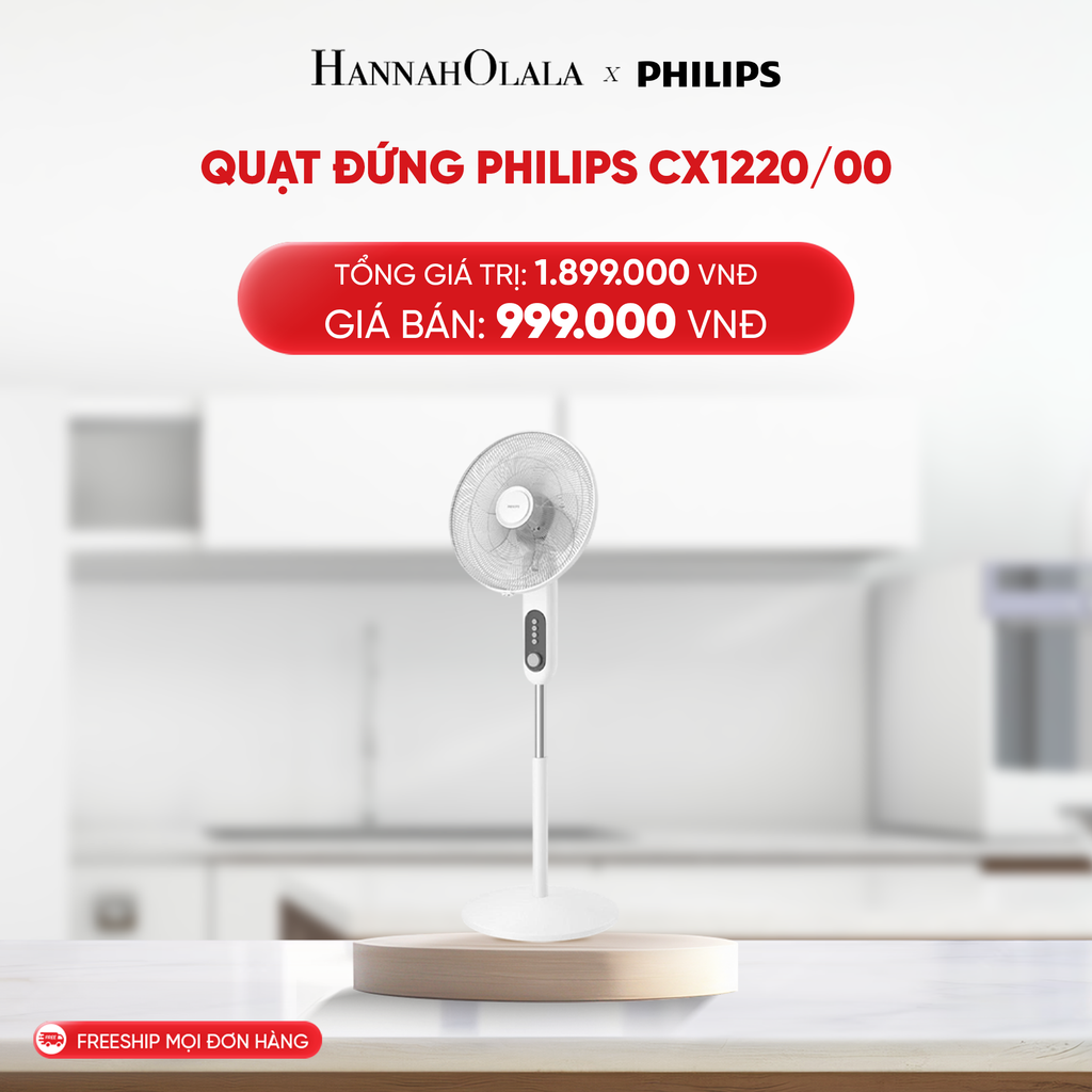 B124_DEAL 16: QUẠT ĐỨNG PHILIPS CX1220/00 