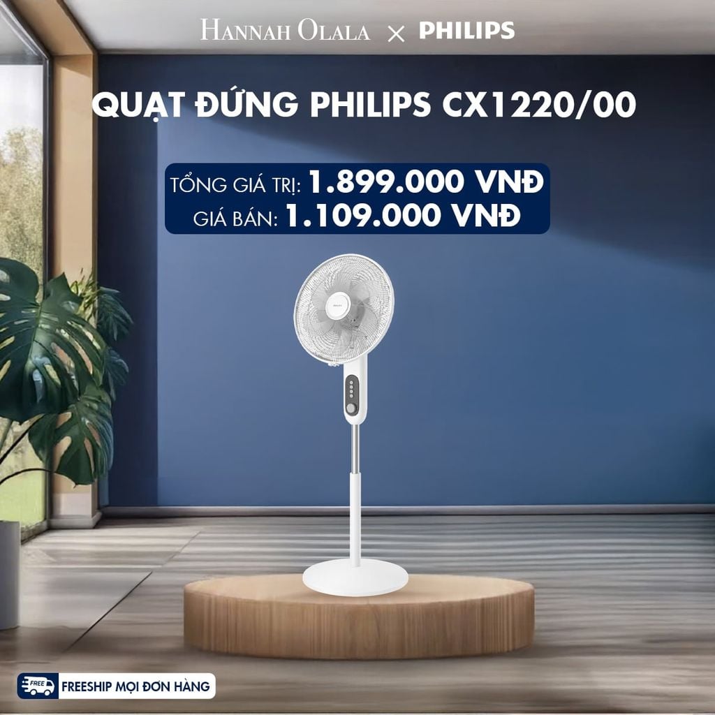 QUẠT ĐỨNG PHILIPS CX1220/00 - DEAL 10 