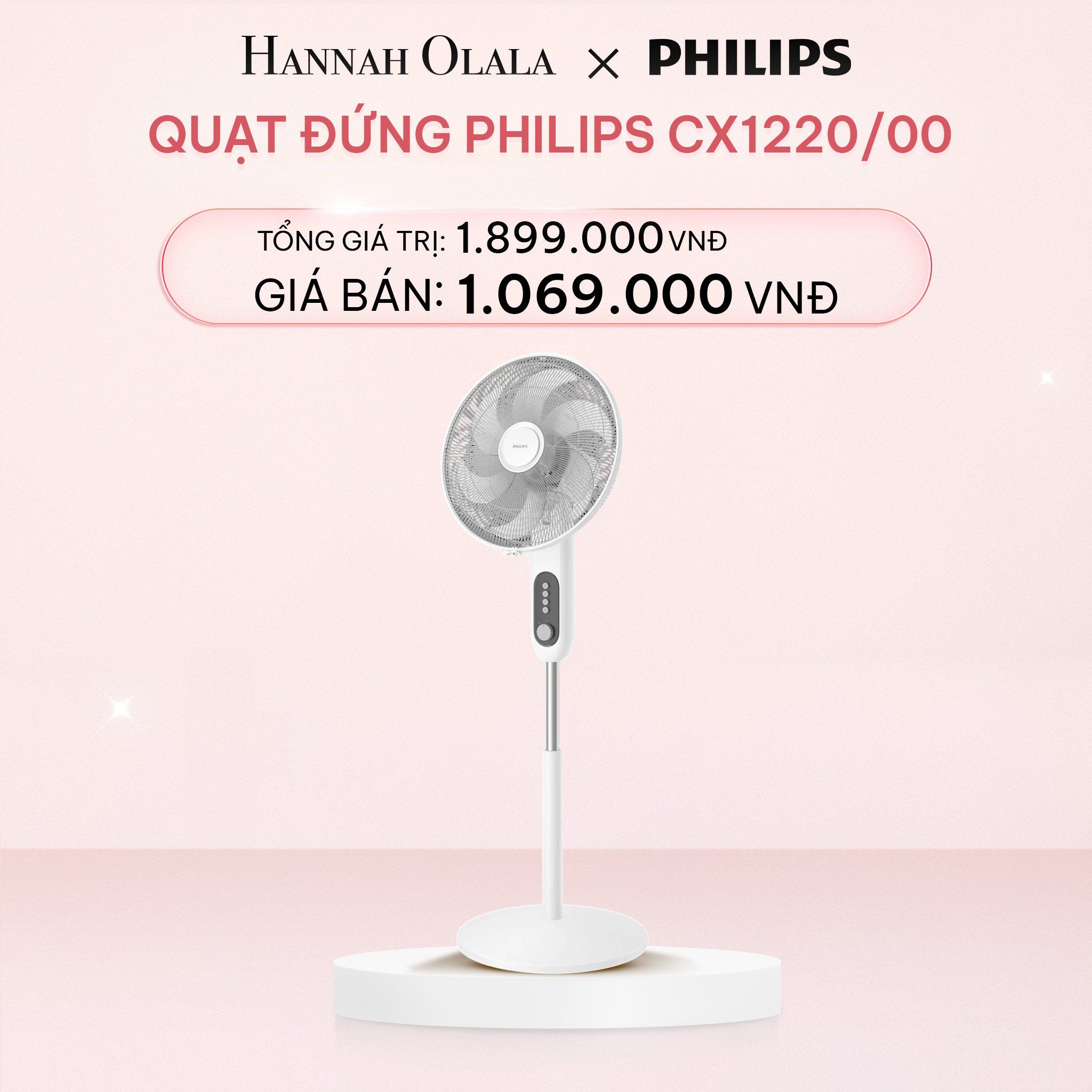  E780_DEAL 4: QUẠT ĐỨNG PHILIPS CX1220/00 