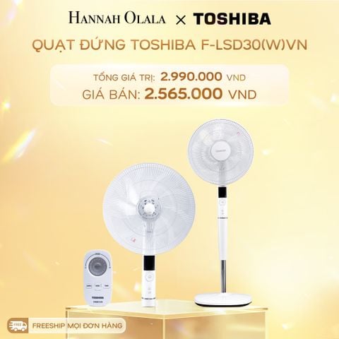  DEAL 1: QUẠT ĐỨNG TOSHIBA F-LSD30(W)VN 
