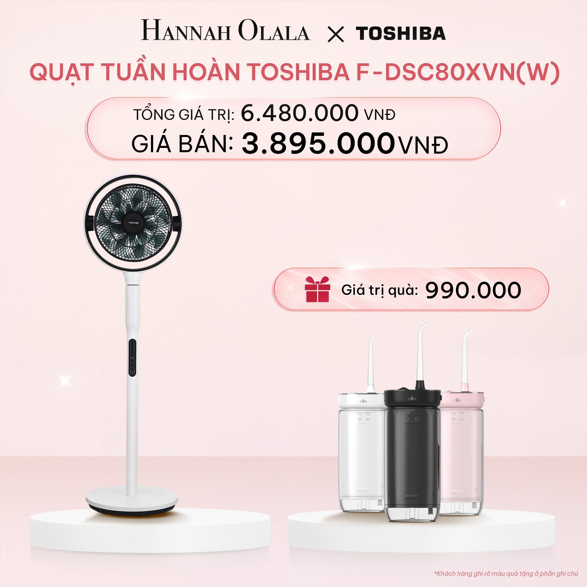  E797_DEAL 2: QUẠT TUẦN HOÀN TOSHIBA F-DSC80XVN(W) 