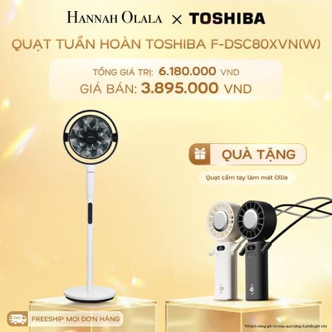  DEAL 2: QUẠT TUẦN HOÀN TOSHIBA F-DSC80XVN(W) 