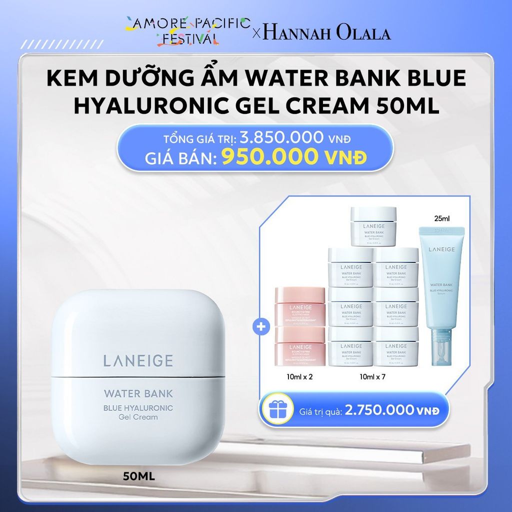  DEAL 6: KEM DƯỠNG ẨM WATER BANK BLUE HYALURONIC GEL CREAM 50ML 