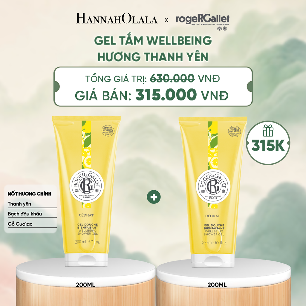  GEL TẮM 200ML ROGER&GALLET - DEAL 1 - A251 