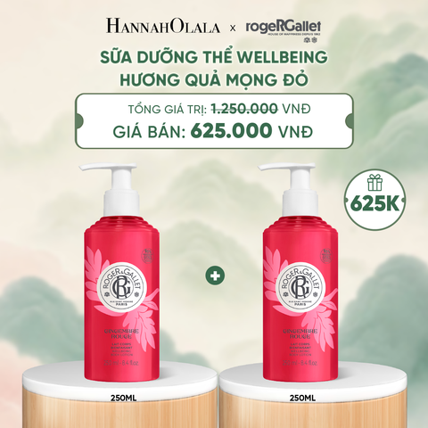  SỮA DƯỠNG THỂ HƯƠNG NƯỚC HOA WELLBEING ROGER&GALLET 250ML - DEAL 8 - A280 