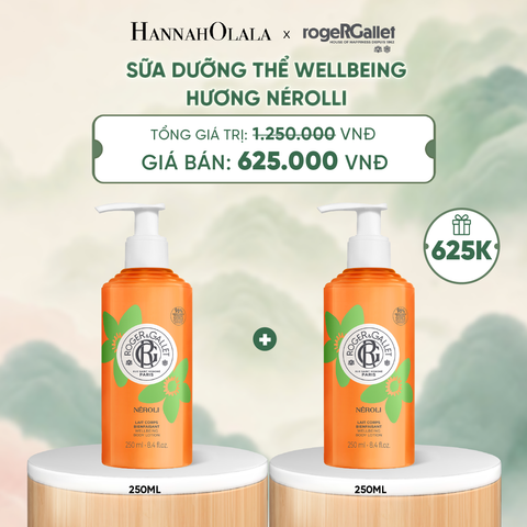  SỮA DƯỠNG THỂ HƯƠNG NƯỚC HOA WELLBEING ROGER&GALLET 250ML - DEAL 8 - A280 