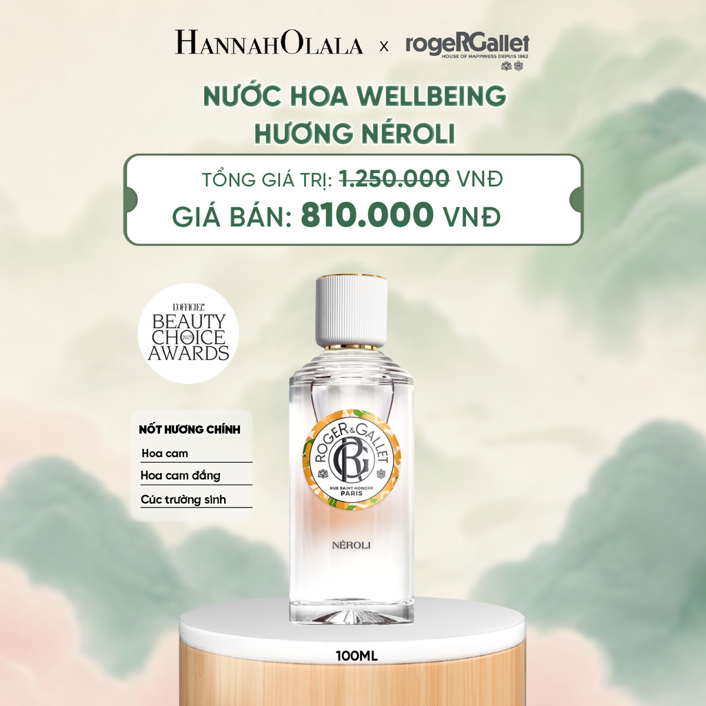  NƯỚC HOA WELLBEING ROGER&GALLET 100ML - DEAL 2 - A258 