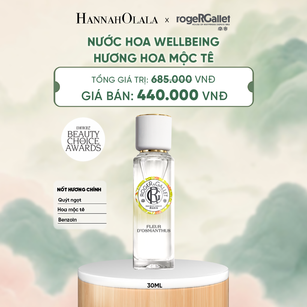  NƯỚC HOA WELLBEING ROGER&GALLET 30ML - DEAL 4 - A264 
