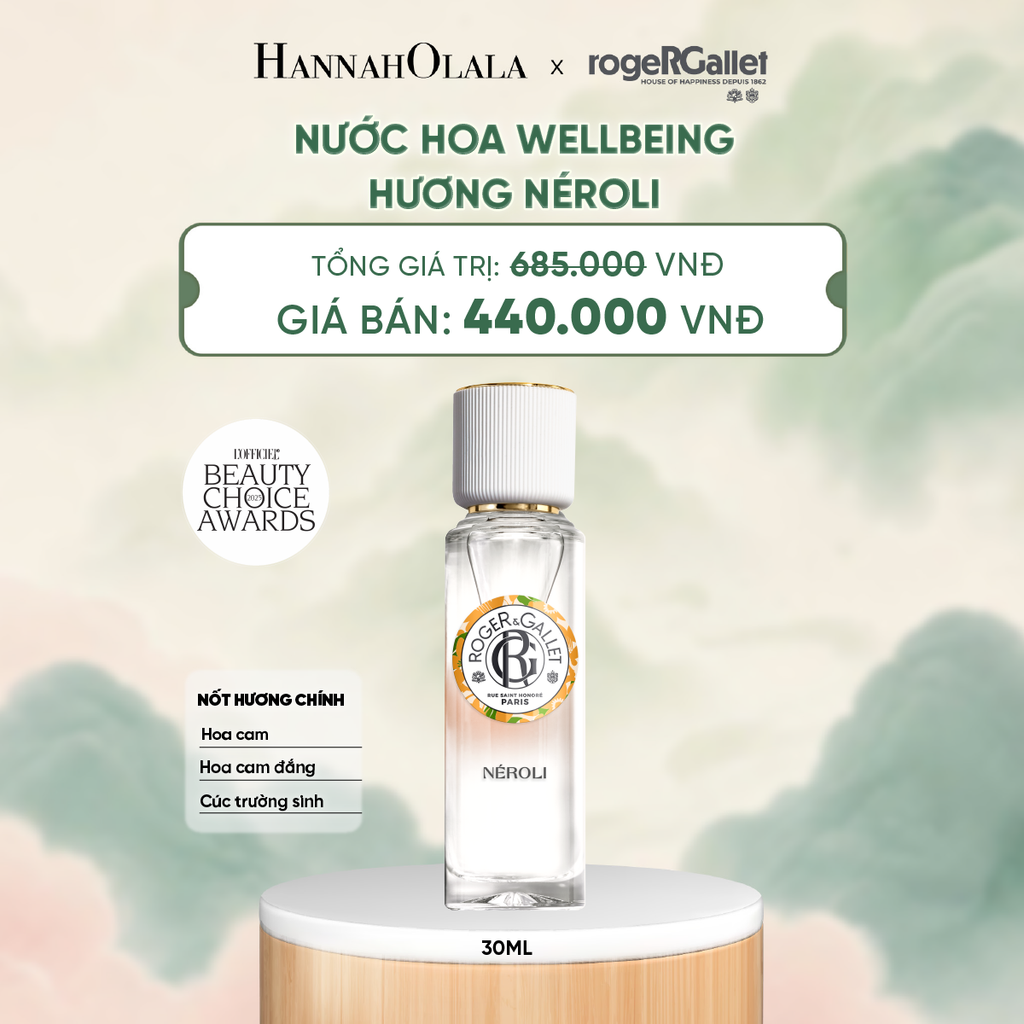  NƯỚC HOA WELLBEING ROGER&GALLET 30ML - DEAL 4 - A264 