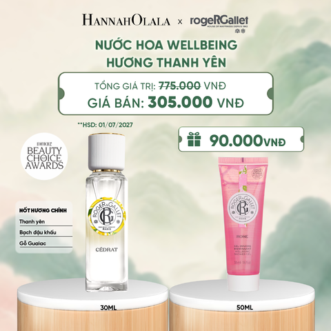  NƯỚC HOA WELLBEING ROGER&GALLET 30ML - DEAL 5 - A267 