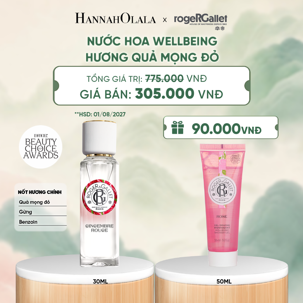 NƯỚC HOA WELLBEING ROGER&GALLET 30ML - DEAL 5 - A267 