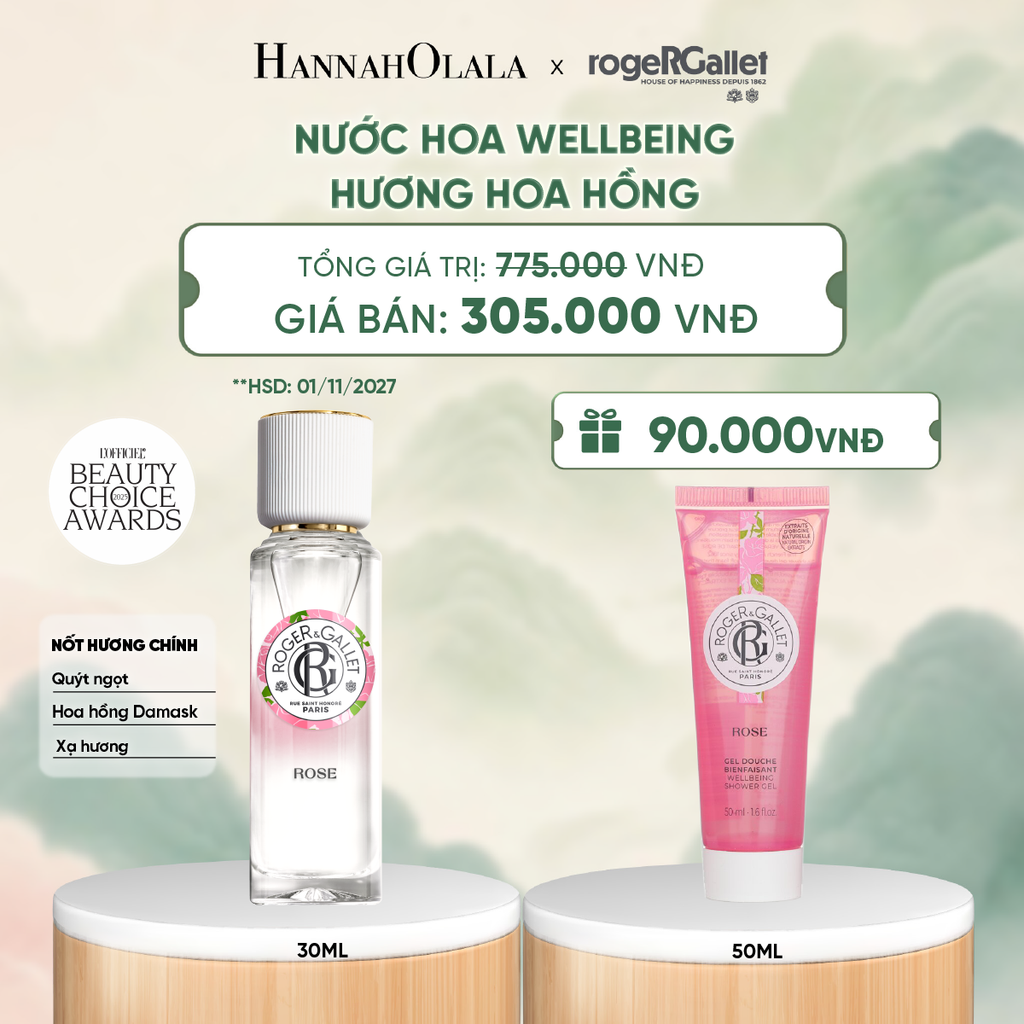  NƯỚC HOA WELLBEING ROGER&GALLET 30ML - DEAL 5 - A267 