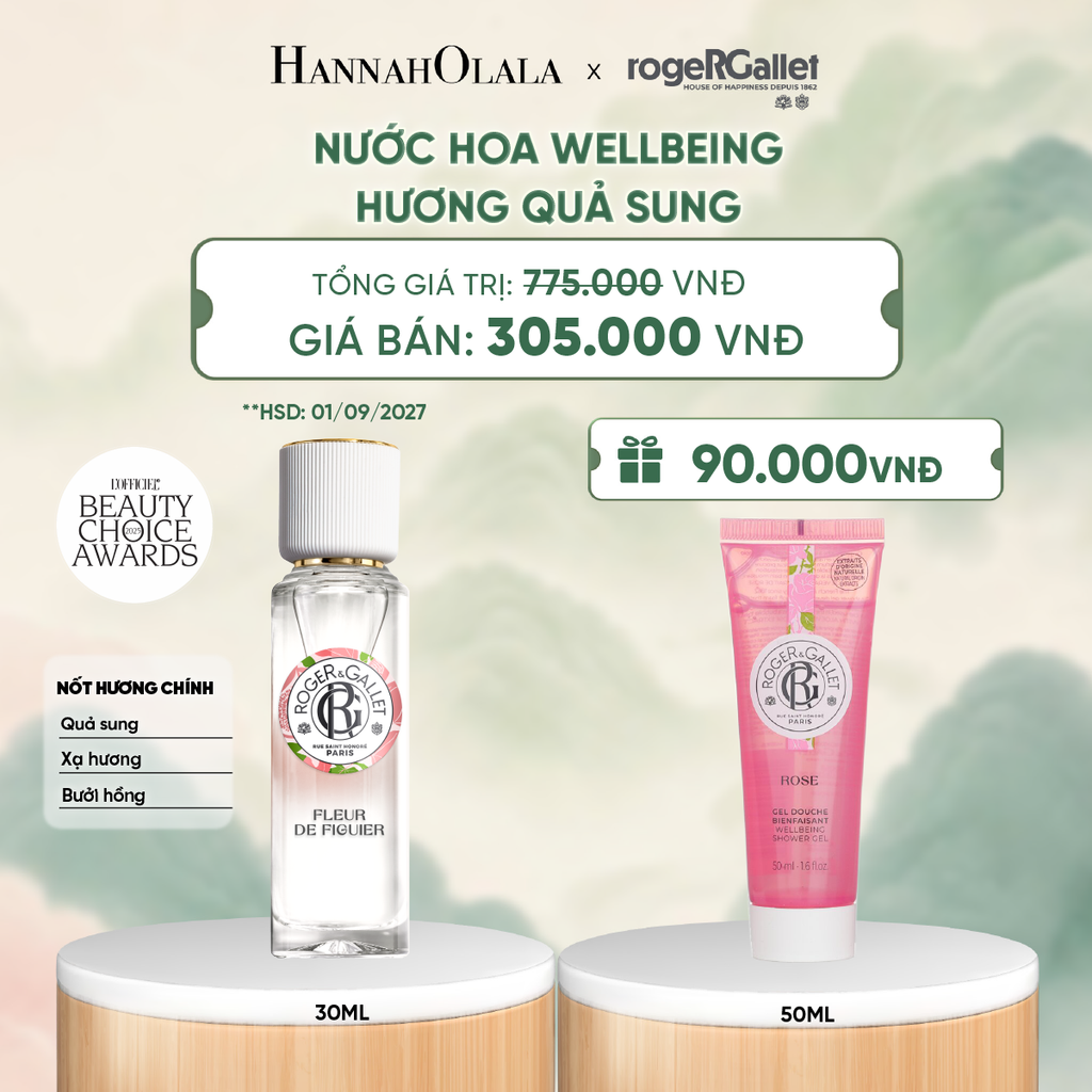  NƯỚC HOA WELLBEING ROGER&GALLET 30ML - DEAL 5 - A267 