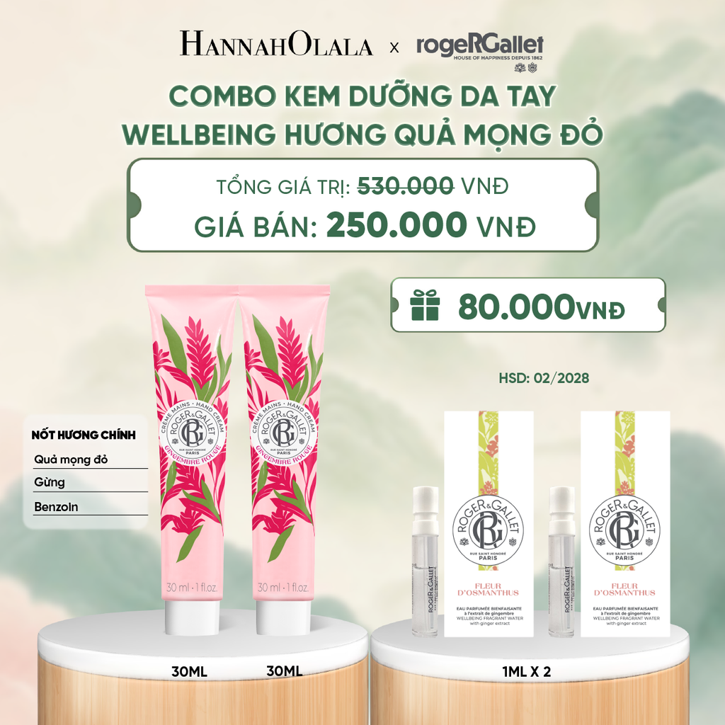  COMBO 2 KEM DƯỠNG DA TAY ROGER&GALLET 30ML - DEAL 6 - A271 
