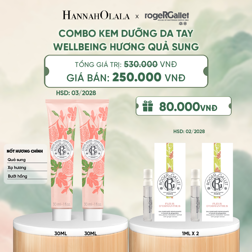  COMBO 2 KEM DƯỠNG DA TAY ROGER&GALLET 30ML - DEAL 6 - A271 