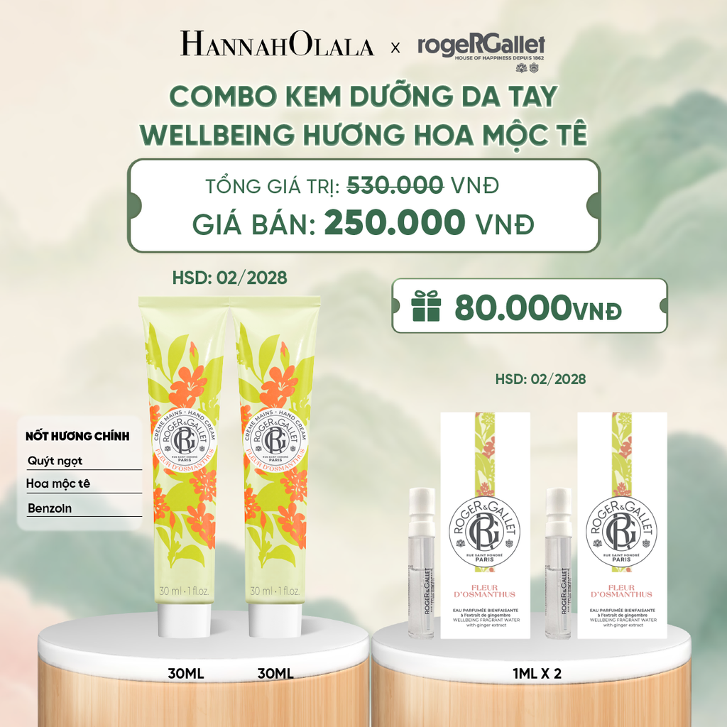  COMBO 2 KEM DƯỠNG DA TAY ROGER&GALLET 30ML - DEAL 6 - A271 