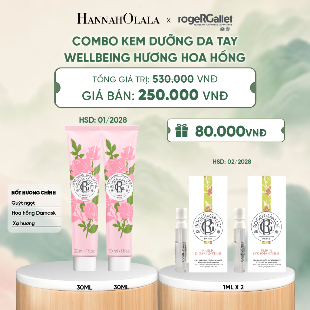  COMBO 2 KEM DƯỠNG DA TAY ROGER&GALLET 30ML - DEAL 6 - A271 