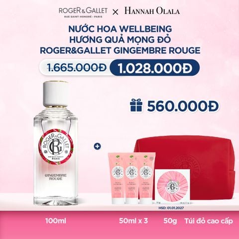  DEAL 2: NƯỚC HOA WELLBEING ROGER&GALLET 100ML 