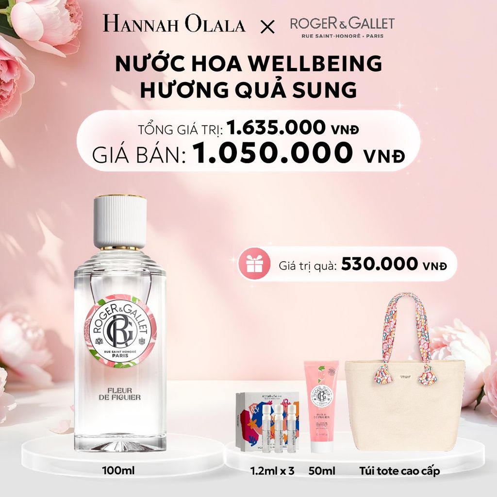  E624: DEAL 2: NƯỚC HOA WELLBEING ROGER&GALLET 100ML - [GIAO HÀNG TỪ 03/10] 