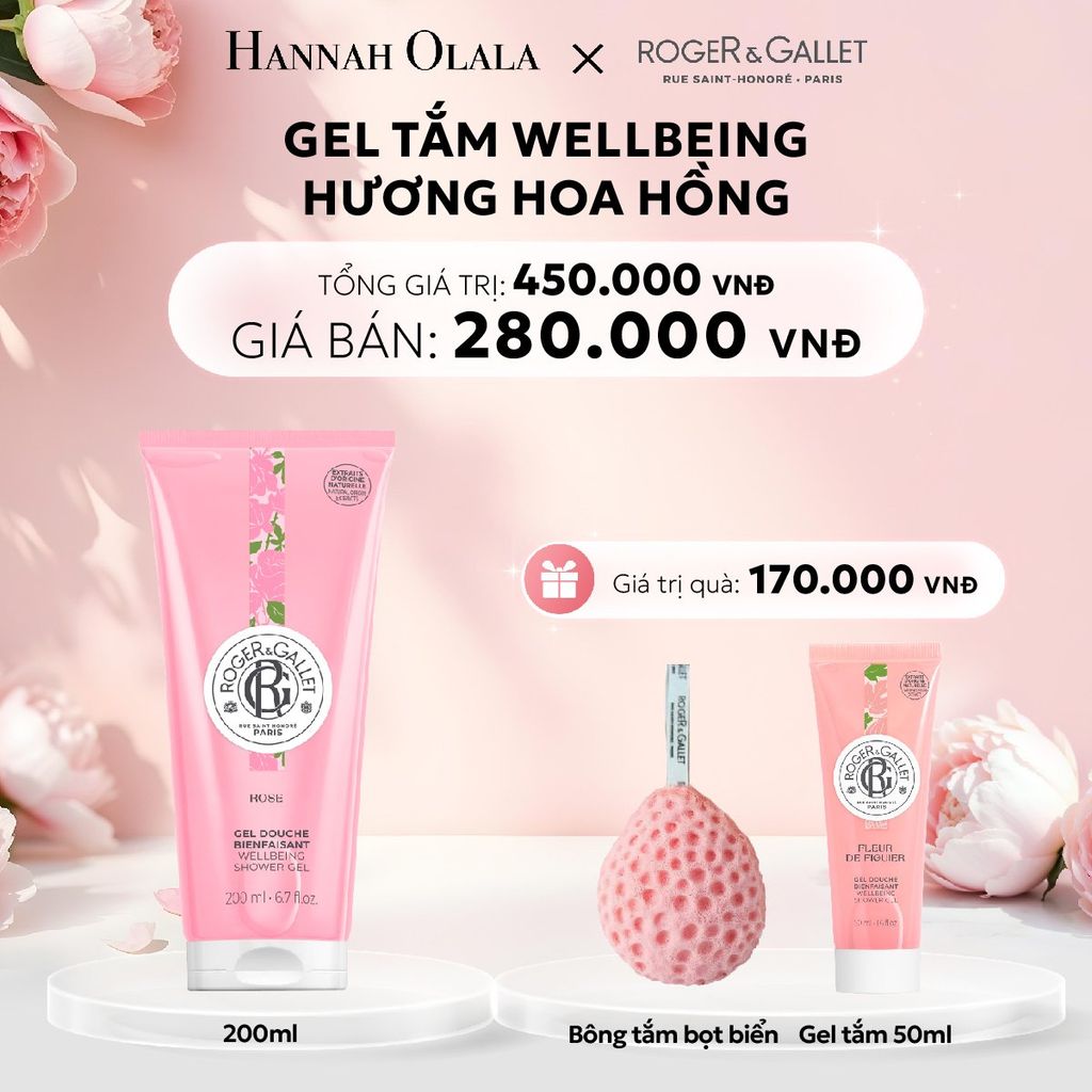  E619: DEAL 1: GEL TẮM 200ML ROGER&GALLET - [GIAO HÀNG TỪ 03/10] 