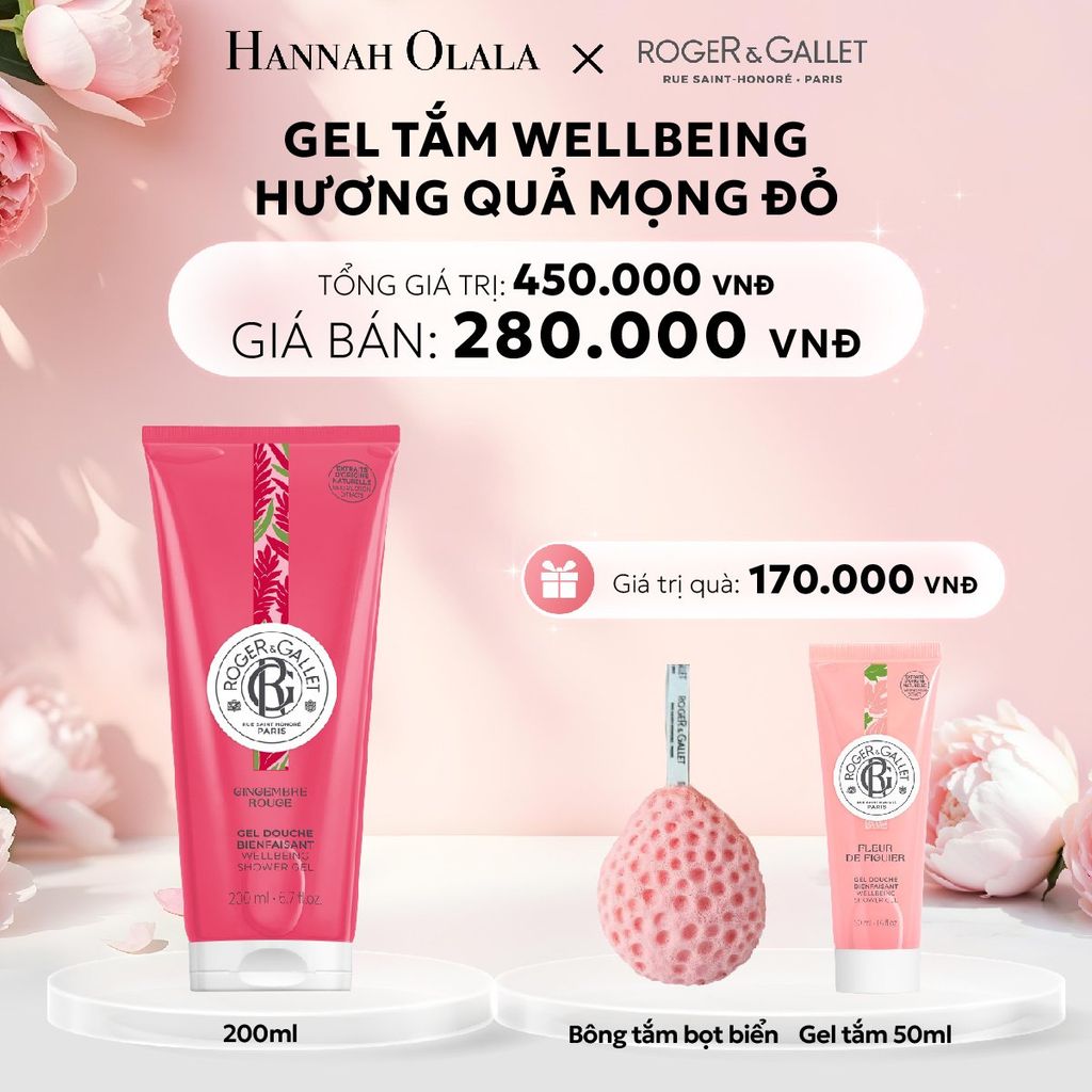  E619: DEAL 1: GEL TẮM 200ML ROGER&GALLET - [GIAO HÀNG TỪ 03/10] 