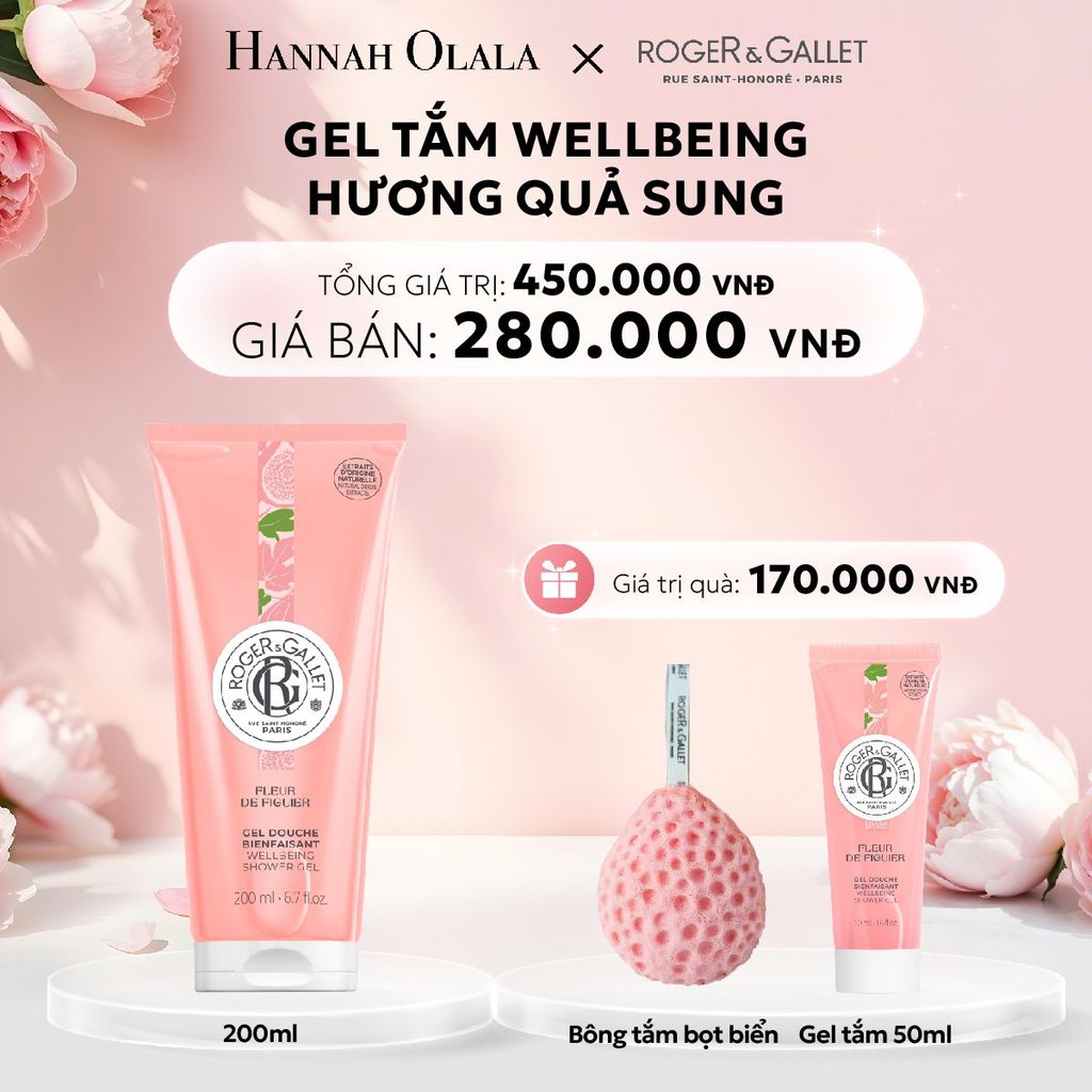  E619: DEAL 1: GEL TẮM 200ML ROGER&GALLET - [GIAO HÀNG TỪ 03/10] 