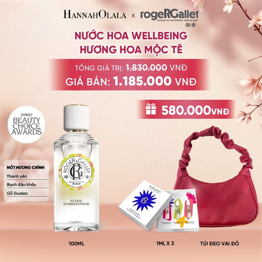  NƯỚC HOA WELLBEING ROGER&GALLET 100ML - A1965 
