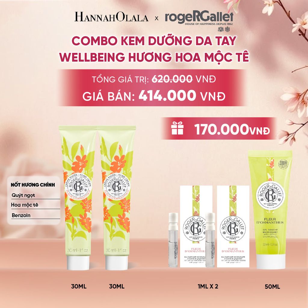  COMBO 2 KEM DƯỠNG DA TAY ROGER&GALLET 30ML - A1972 
