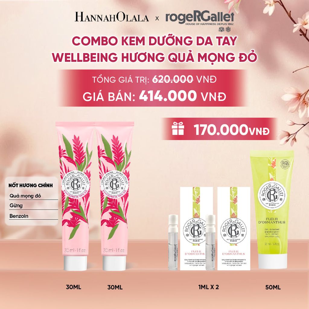  COMBO 2 KEM DƯỠNG DA TAY ROGER&GALLET 30ML - A1972 