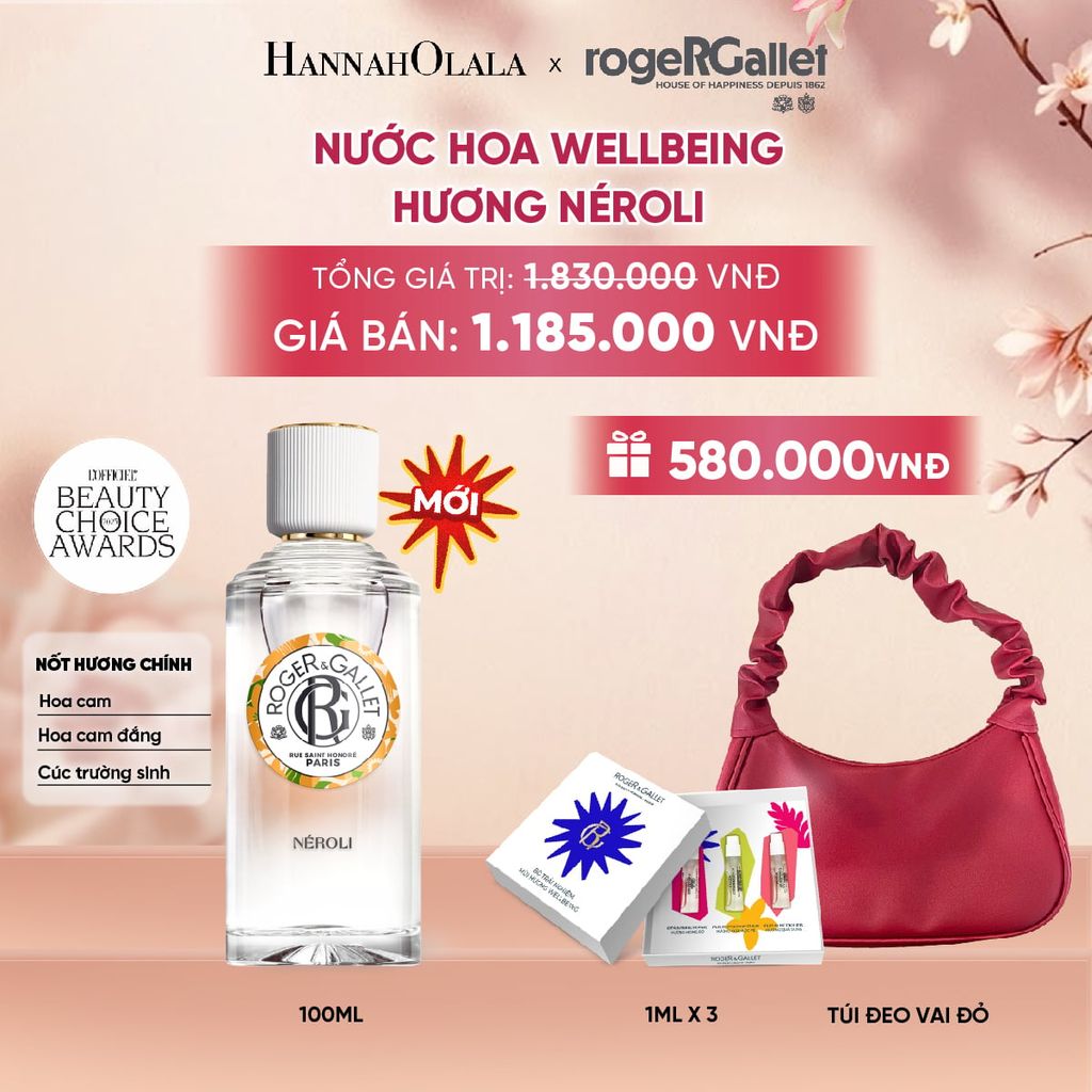  NƯỚC HOA WELLBEING ROGER&GALLET 100ML - A1965 
