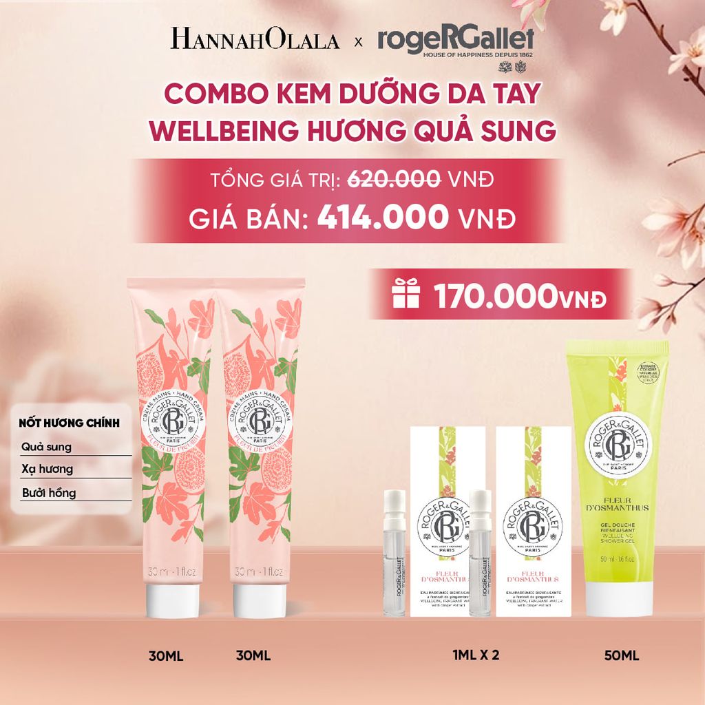  COMBO 2 KEM DƯỠNG DA TAY ROGER&GALLET 30ML - A1972 