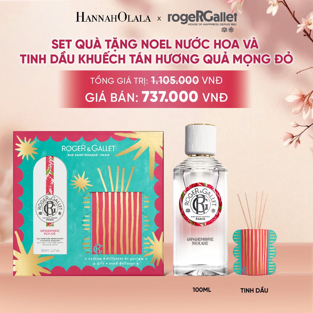  BỘ QUÀ TẶNG LỄ HỘI WELLBEING NƯỚC HOA 100ML VÀ TINH DẦU KHUẾCH TÁN - A2187 