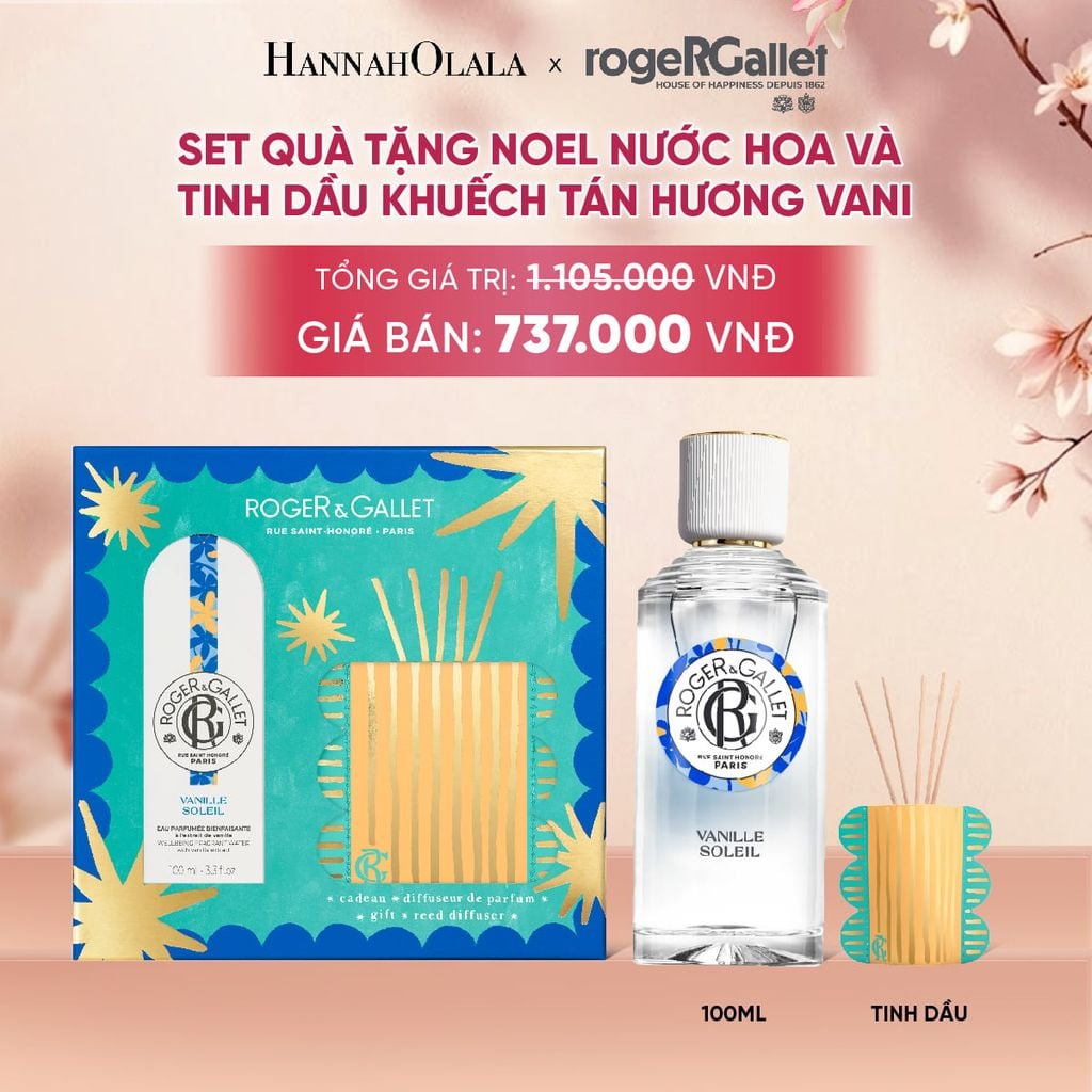  BỘ QUÀ TẶNG LỄ HỘI WELLBEING NƯỚC HOA 100ML VÀ TINH DẦU KHUẾCH TÁN - A2187 