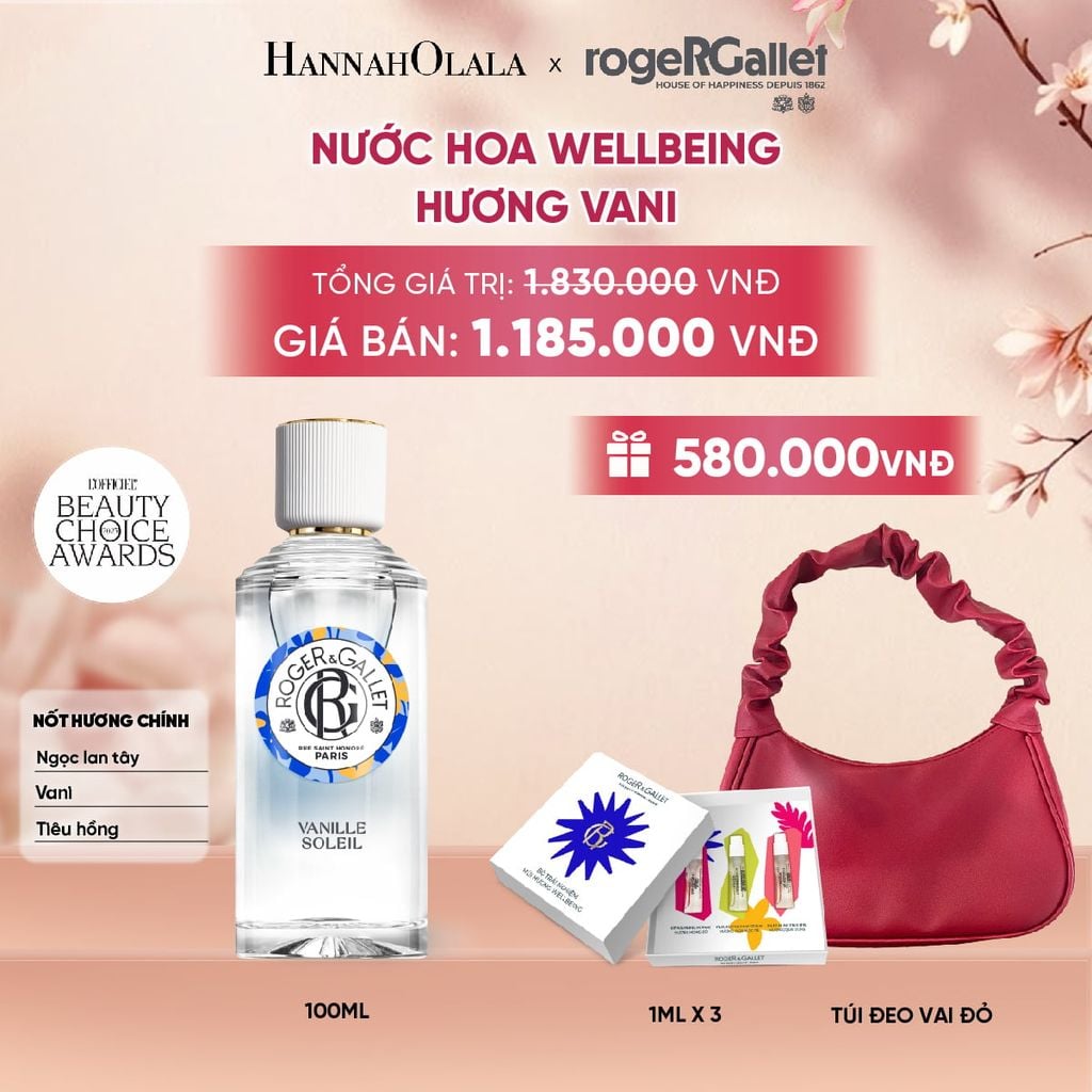  NƯỚC HOA WELLBEING ROGER&GALLET 100ML - A1965 