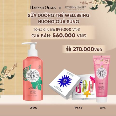  SỮA DƯỠNG THỂ HƯƠNG NƯỚC HOA WELLBEING ROGER&GALLET 250ML - A5105 