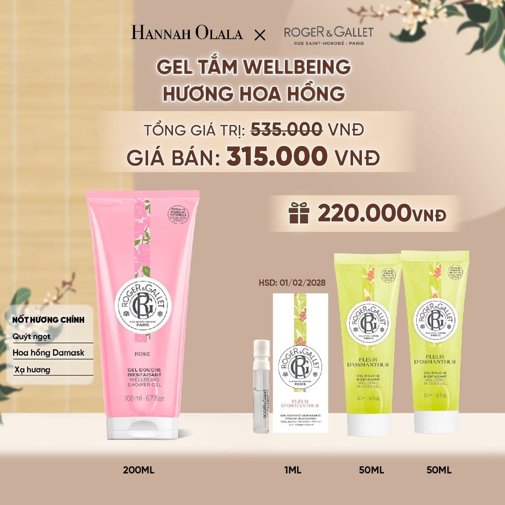  GEL TẮM 200ML ROGER&GALLET - A5074 