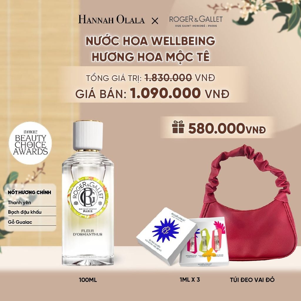  NƯỚC HOA WELLBEING ROGER&GALLET 100ML - A5081 