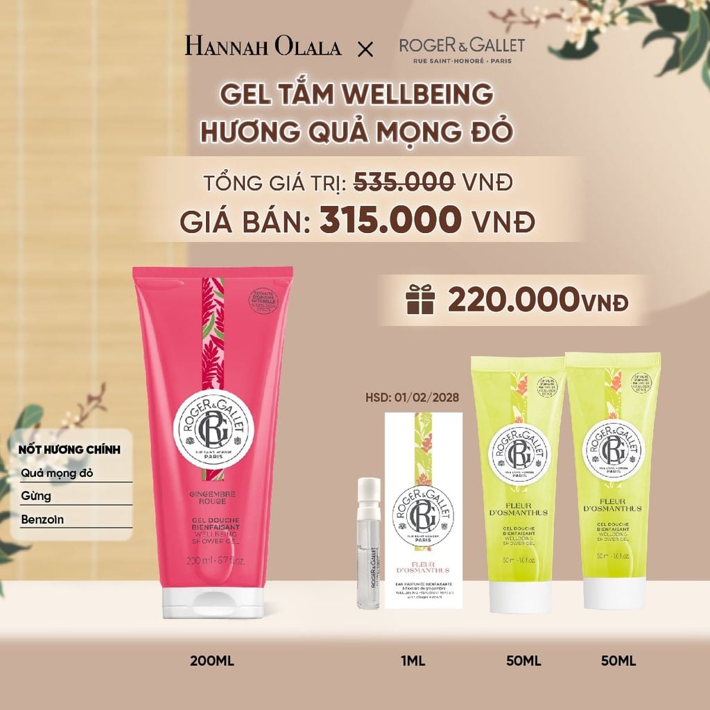  GEL TẮM 200ML ROGER&GALLET - A5074 