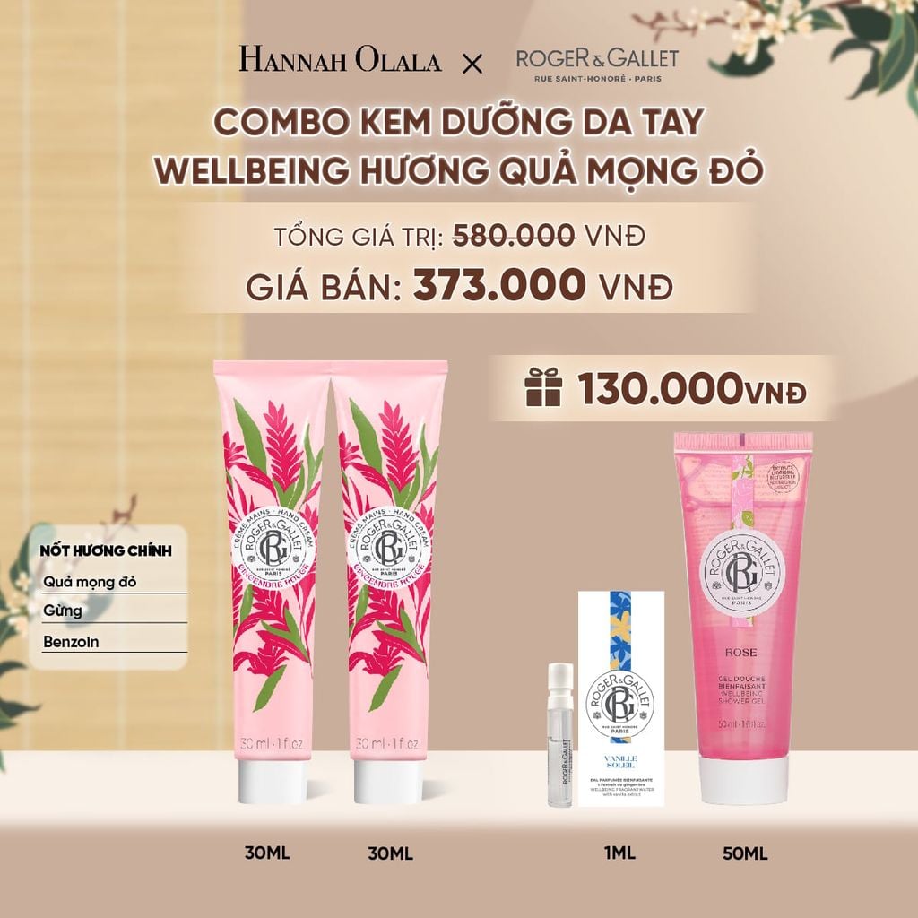  COMBO 2 KEM DƯỠNG DA TAY ROGER&GALLET 30ML - A5094 