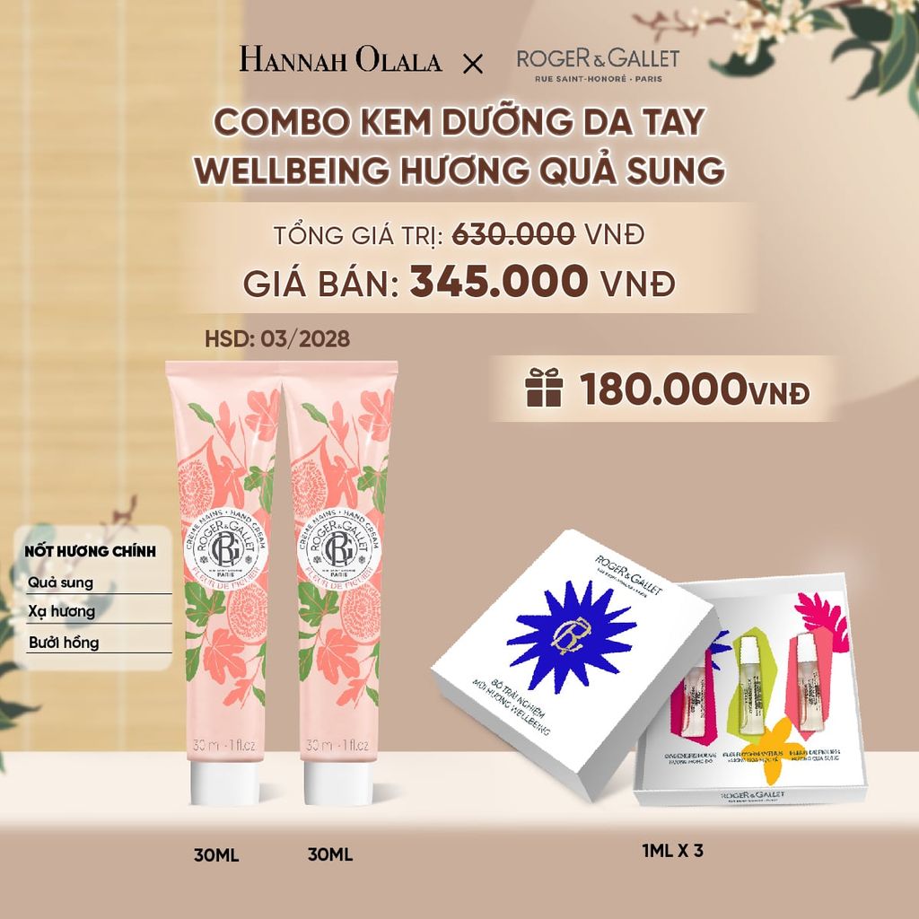  COMBO 2 KEM DƯỠNG DA TAY ROGER&GALLET 30ML - A5096 