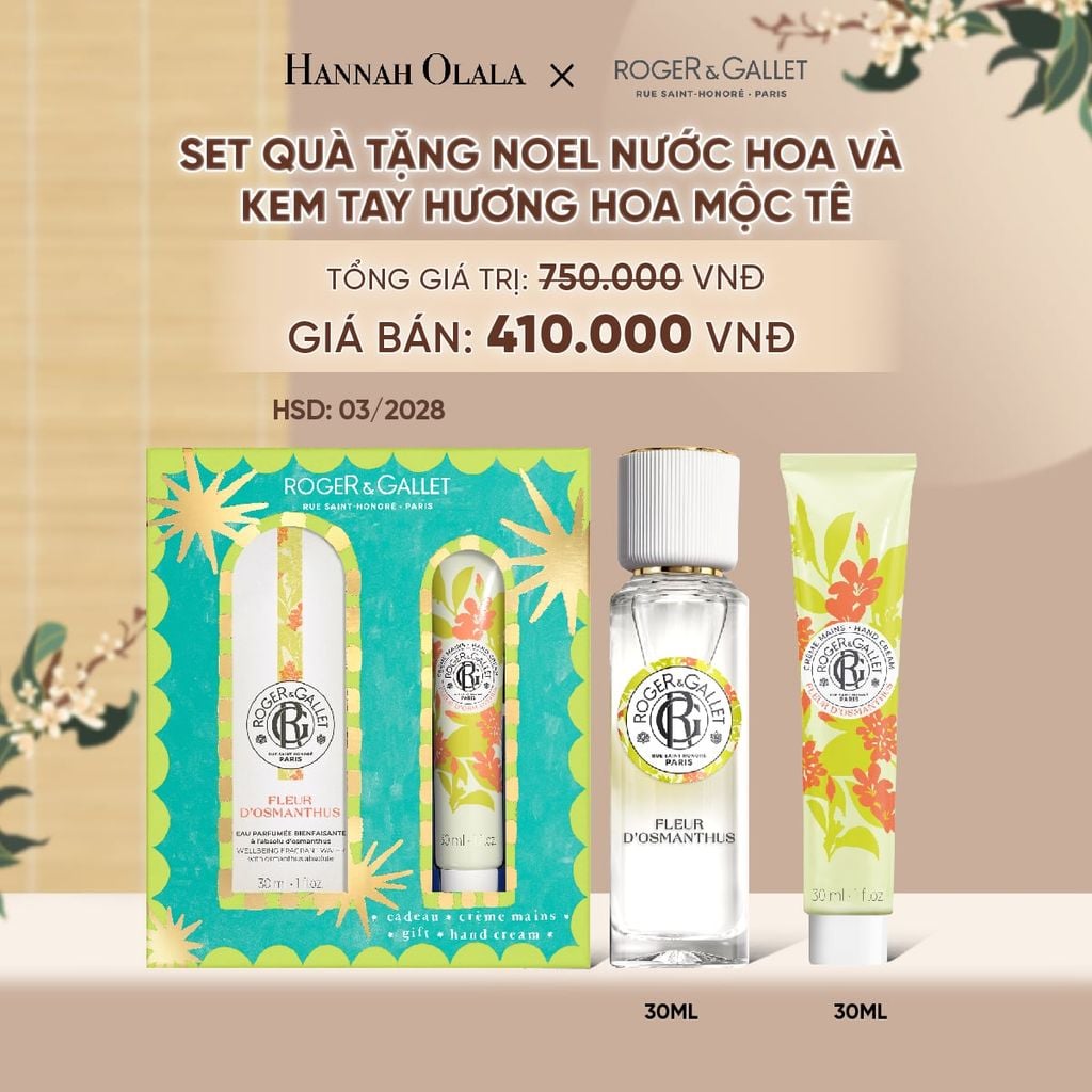  BỘ QUÀ TẶNG NƯỚC HOA WELLBEING 30ML VÀ KEM DƯỠNG TAY 30ml - A5103 