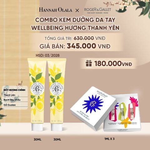  COMBO 2 KEM DƯỠNG DA TAY ROGER&GALLET 30ML - A5096 