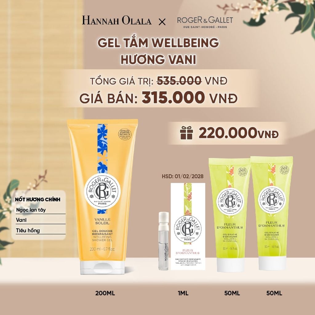  GEL TẮM 200ML ROGER&GALLET - A5074 